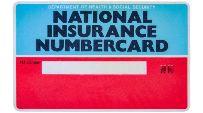 National Insurance Contributions Card