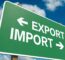 Green Sign With Import And Export Relaing To VAT On Imports